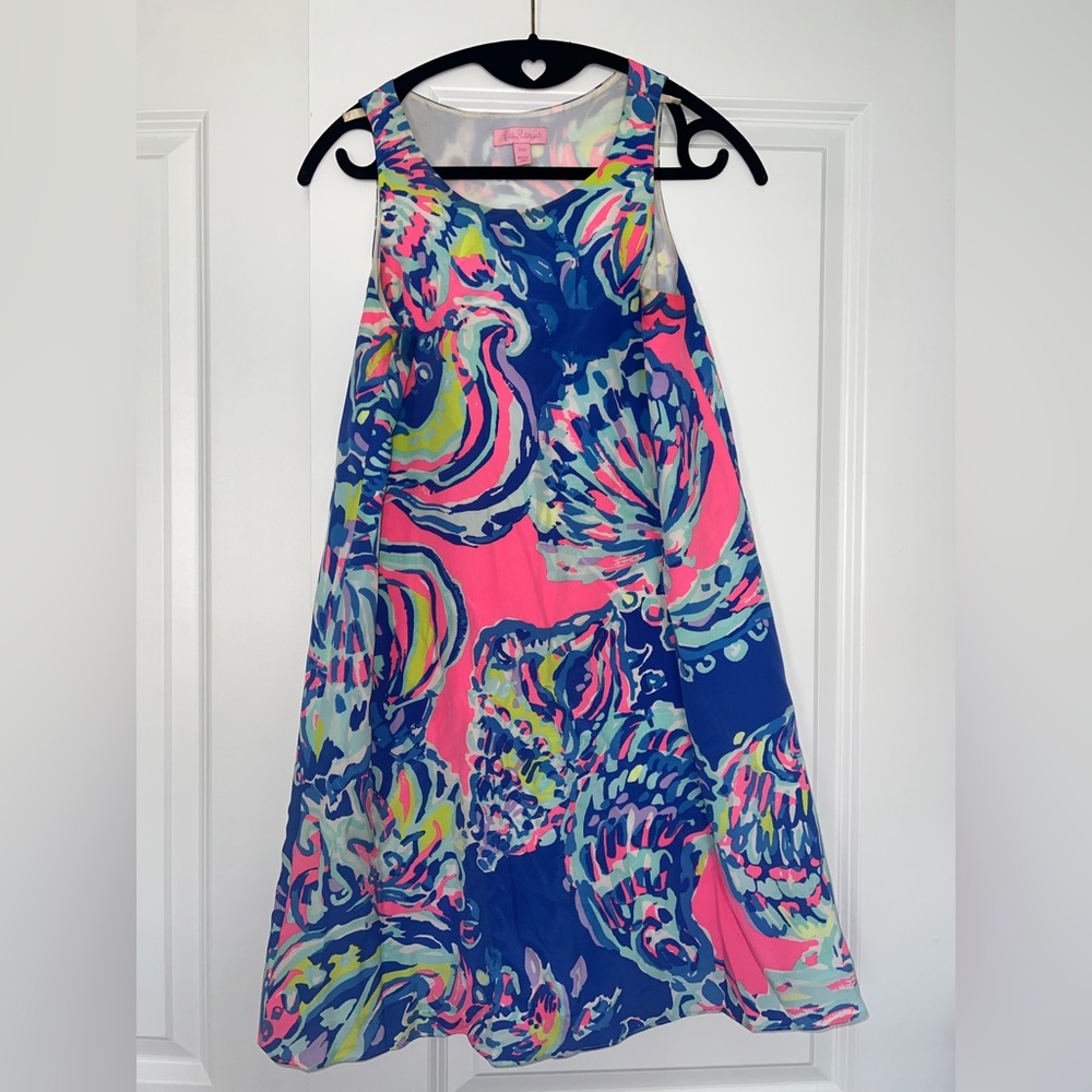 Lilly Pulitzer Silk Jackie Shift in Coastal Retreat, Size XXS